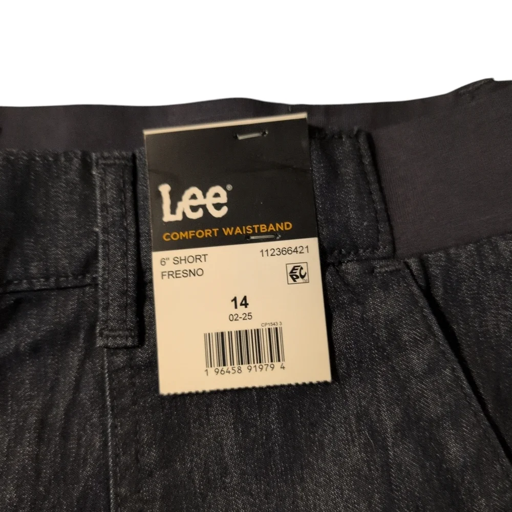 Nwt Lee Comfort Waistband Women's Fresno Denim 6" Short Stretch 14 - Picture 3 of 8